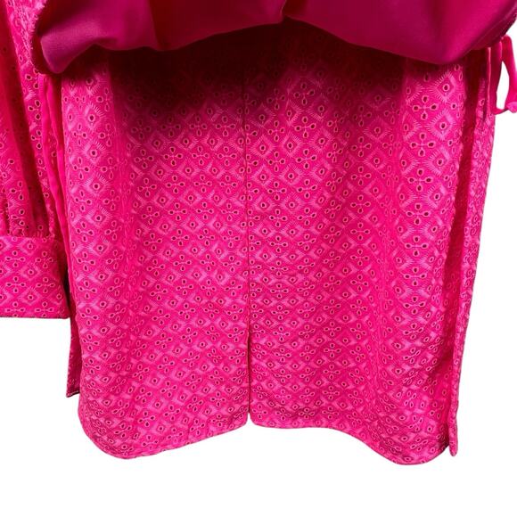 Lilly Pulitzer Fluorescent Neon Pink Aisha Romper Size 10 NWT Shorts Under Dress - Picture 8 of 16